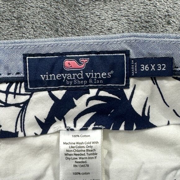 Vineyard Vines Pants Mens 32x32 Blue Slim Fit Breaker Pant Chino Preppy - Picture 4 of 13